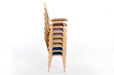 Holz-Polsterstühle für Stuhlreihen